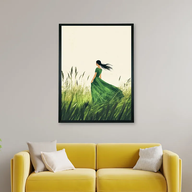 Wind In Hair Canvas Wall Art With Resin Frame media 5