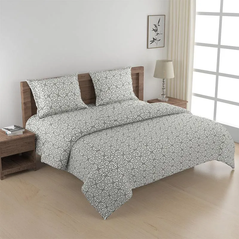 Swayam Daksha Ethnic Bedding Set - Grey media 1