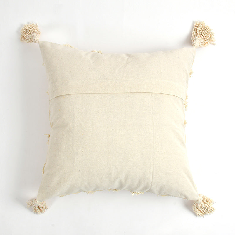 Kester Tufted Cotton Cushion Cover (Off White) - Set Of Five media 5