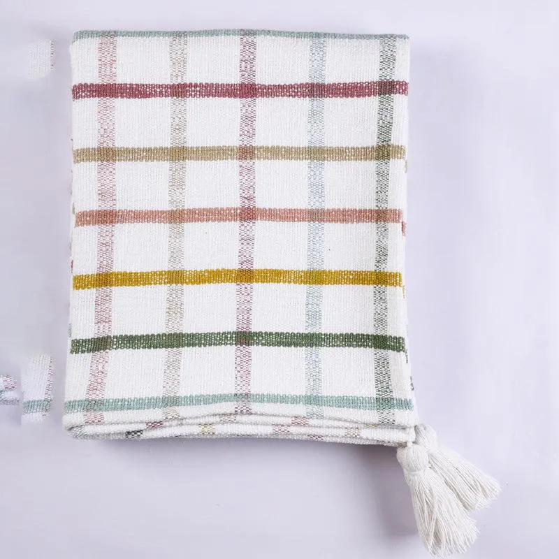 Ribbon Rest Knitted Cotton Throw media 4