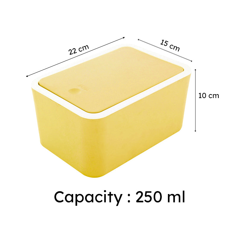 Mille Plastic Storage Basket  - Yellow media 7
