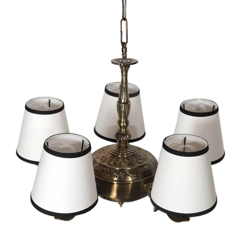 Celina Conical Golden Antique Ceiling Lamp media 3