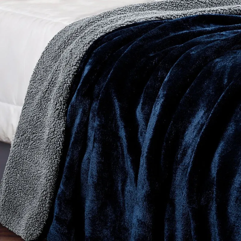 Casselle Reversible Blanket - Navy Blue media 7