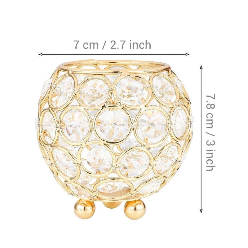 Crystal Glory Tealight Candle Holder - Set Of Four media 5