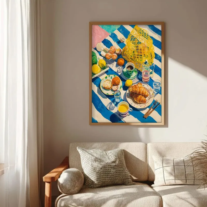 Feastiva Canvas Wall Painting With Brown Frame media 7