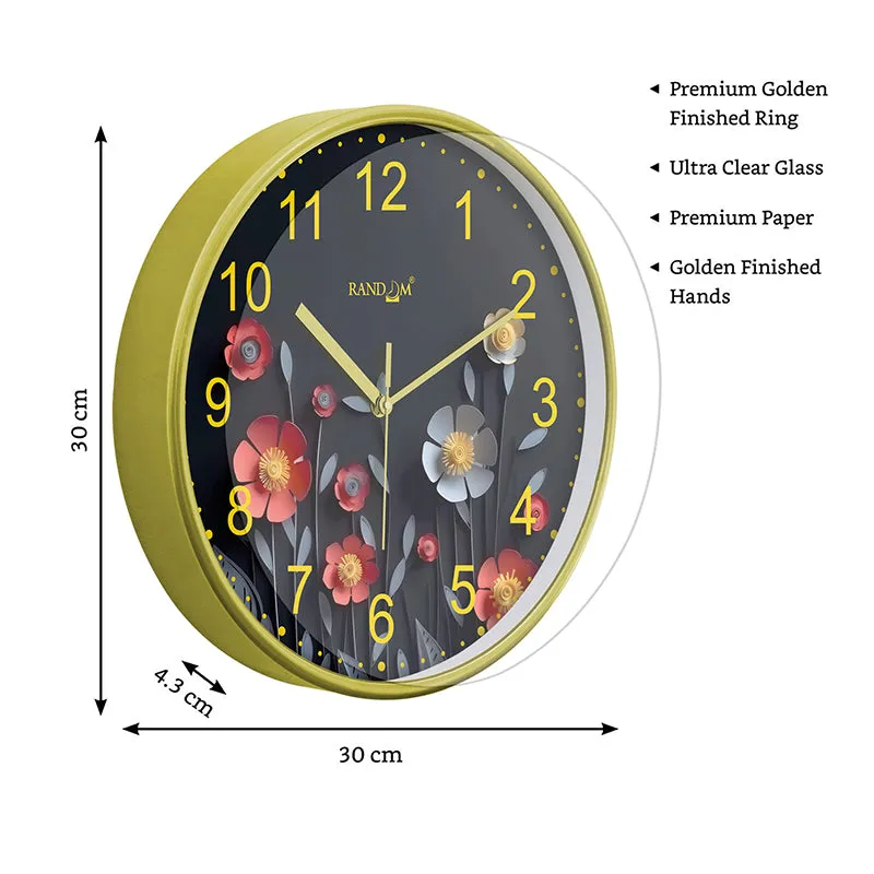 Bloom In Dark Plastic Wall Clock media 7