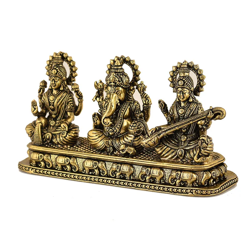 Shubh Labh Vidya Divine Brass Idol media 4
