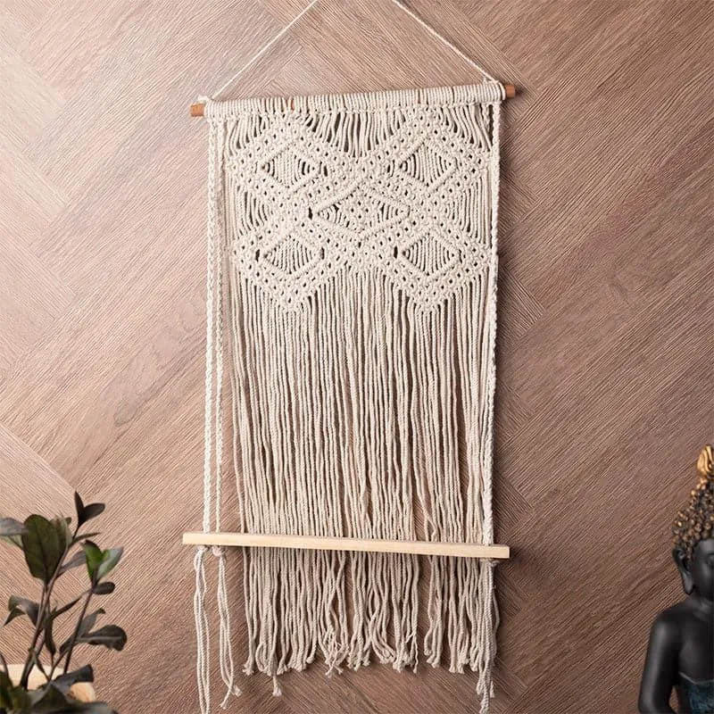 Sloan Macrame Wall Shelf media 1