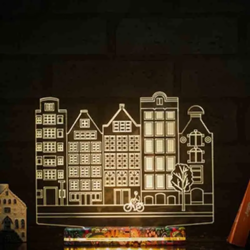 Citylines Acrylic Table Lamp - Transparent media 1