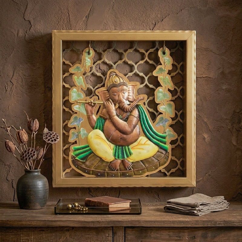 Vighneshwara Saraswati Wall Mounted Mandir media 3