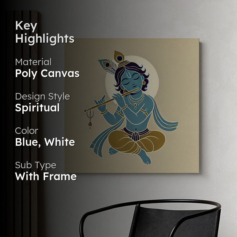 Little Krishna Wall Painting media 2