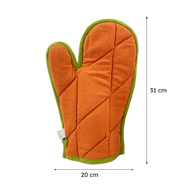 Swayam Teplo Kitchen Gloves (Orange & Green) - Set Of Two media 7