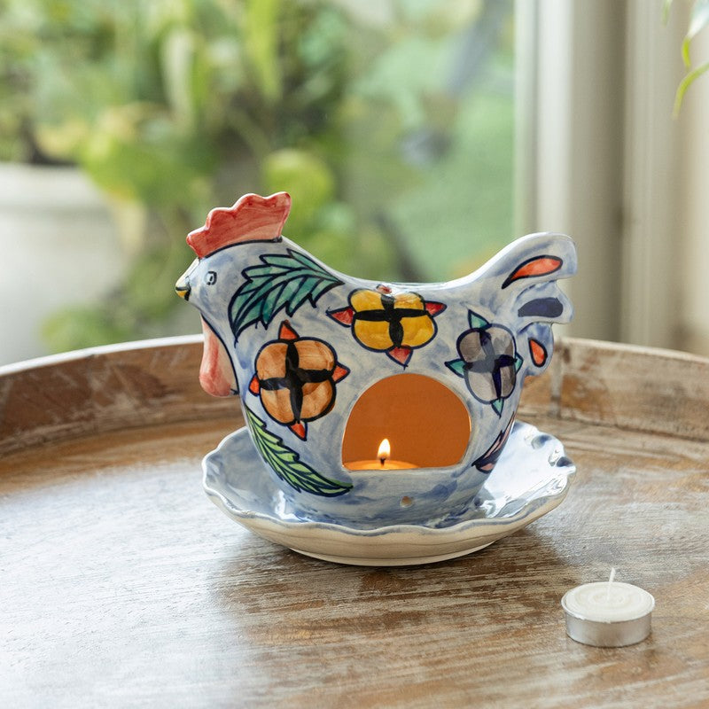 Birdsong Aura Handpainted Tealight Holder