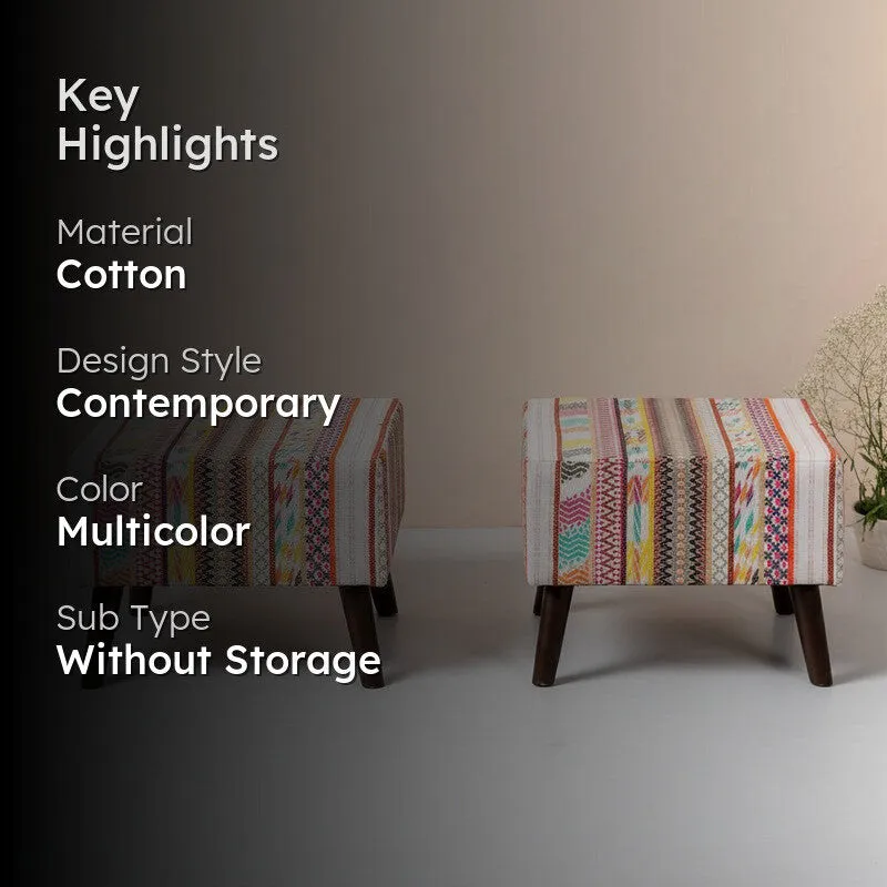 Cloud Comfort Ottoman (Multicolor) - Set Of Two media 2