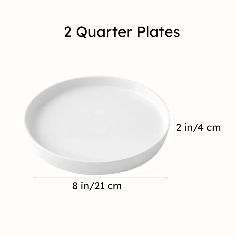 Snow Glaze Quarter Plate - Set Of Two media 9