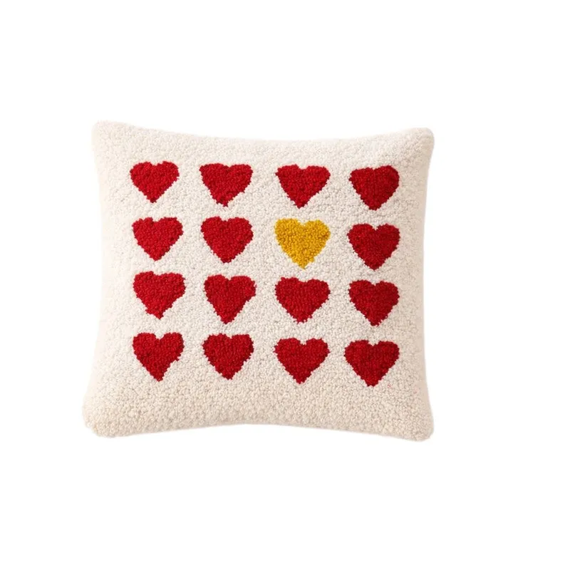 Heartful Love Hand Tufted Cushion Cover media 3