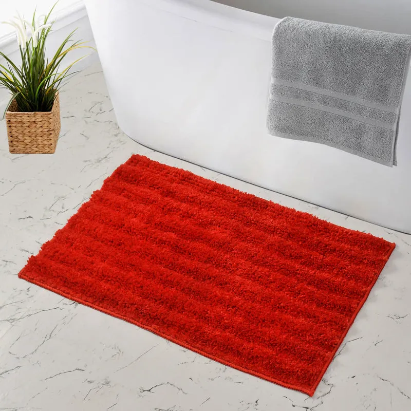 Averra Cotton Bath Mat - Red media 3