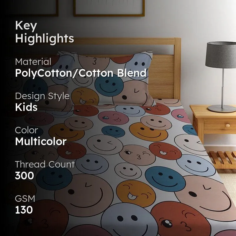 Smiley Wonder Bedsheet - 130 GSM media 2