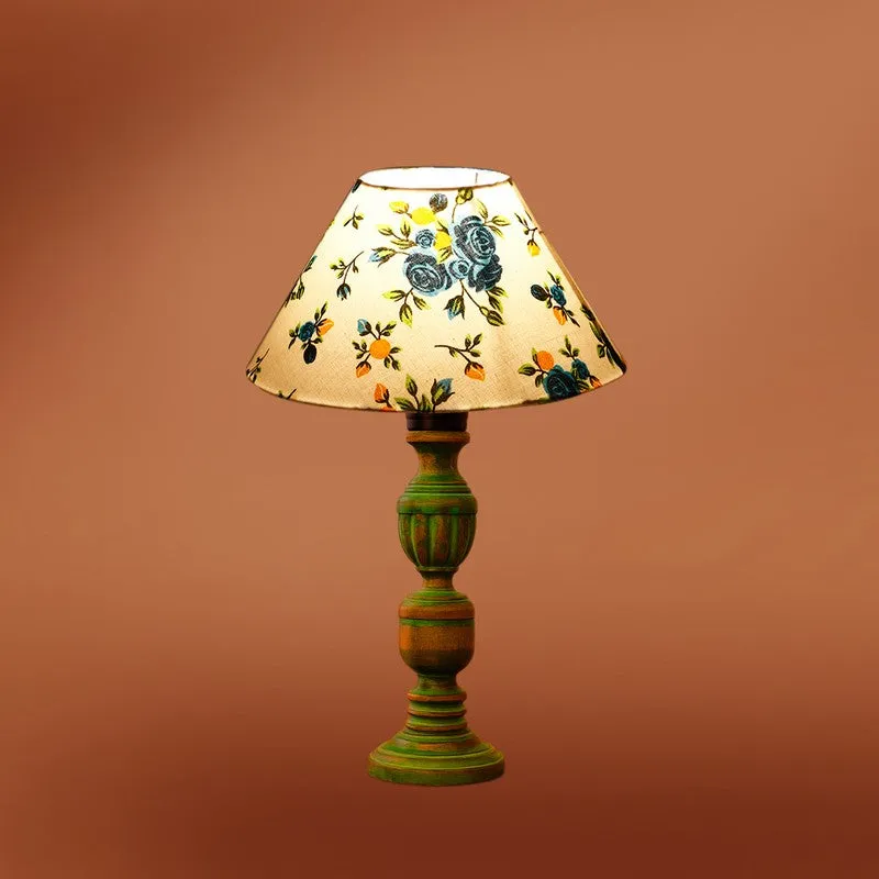 Arvello Evara Floral Wooden Table Lamp - Multicolor media 7