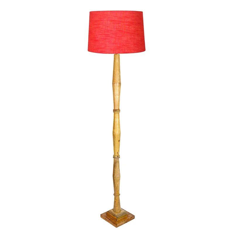 Elfin Bamboo Floor Lamp - Red media 3