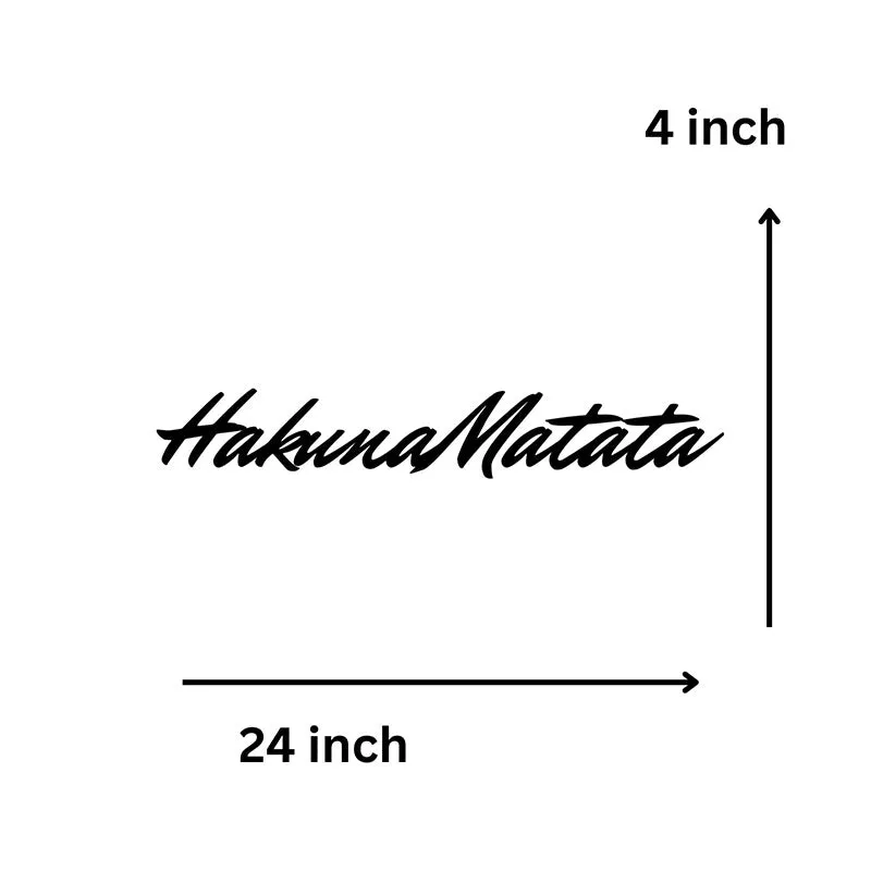 Hakuna Matata Iron Wall Accent media 5