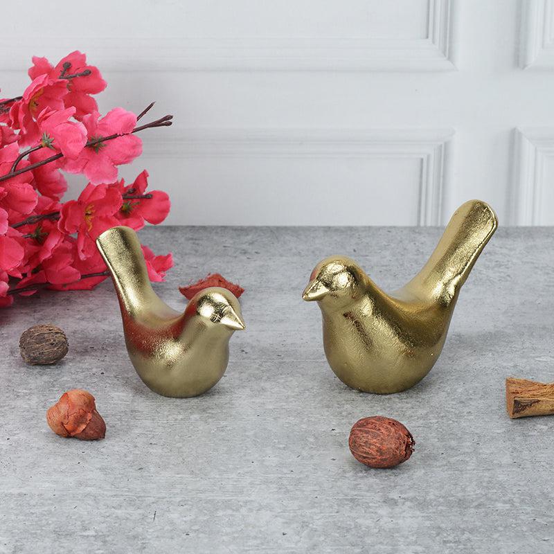 Twilight Wings Aluminium Showpiece - Set Of Two