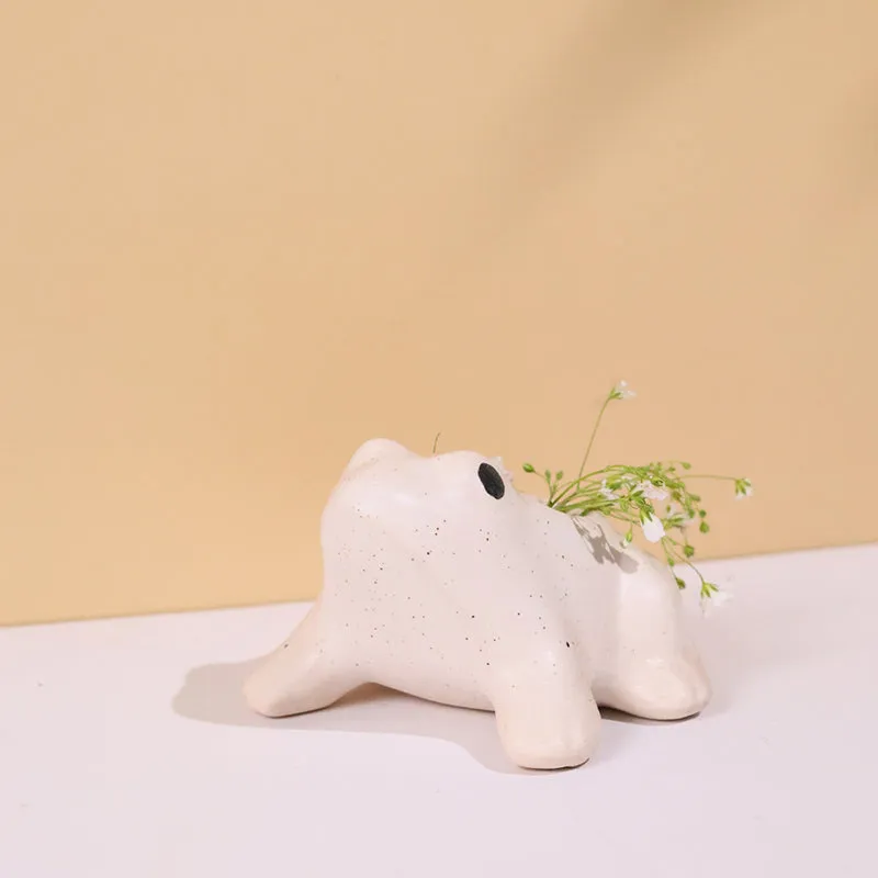 Froggy Ceramic Planter media 4