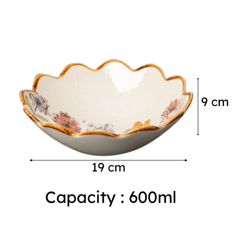 Wavy Blossom Serving Bowl(600 mL) - Set Of Two media 6