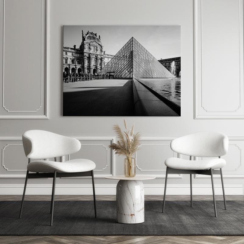 Louvre Pyramid Canvas Wall Painting - Gallery Wrap
