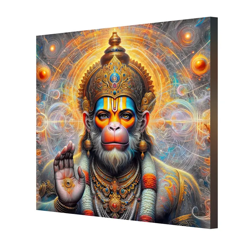 Bajrangabali Poly Canvas Wall Painting media 5