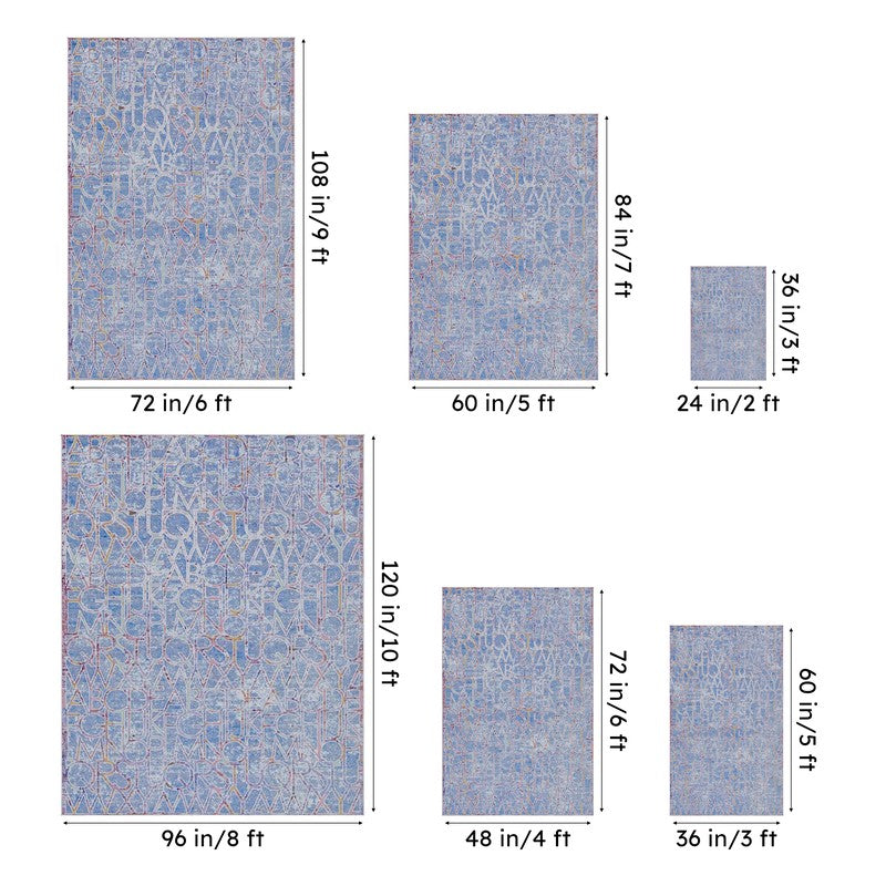 Alphabet Troop Carpet - Dark Blue media 13