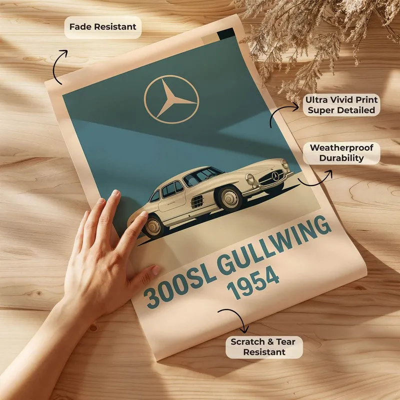 Gullwing Elegance Wall Poster media 7