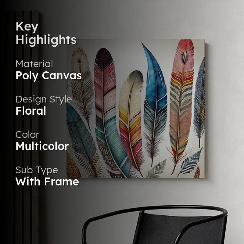 Flashy Feathers Wall Painting media 2