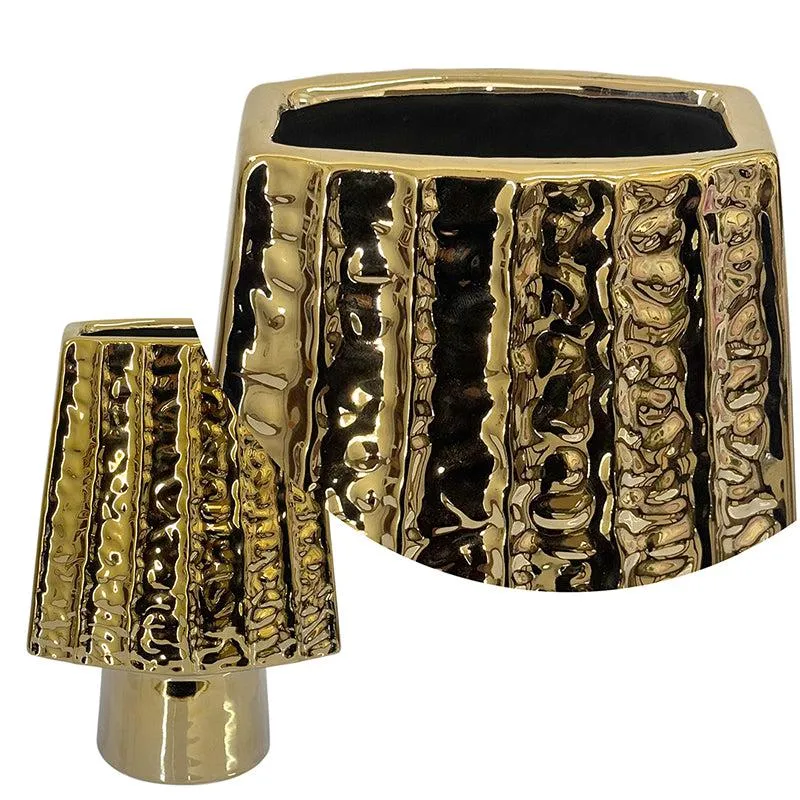 Amber Aura Ceramic Vase media 4