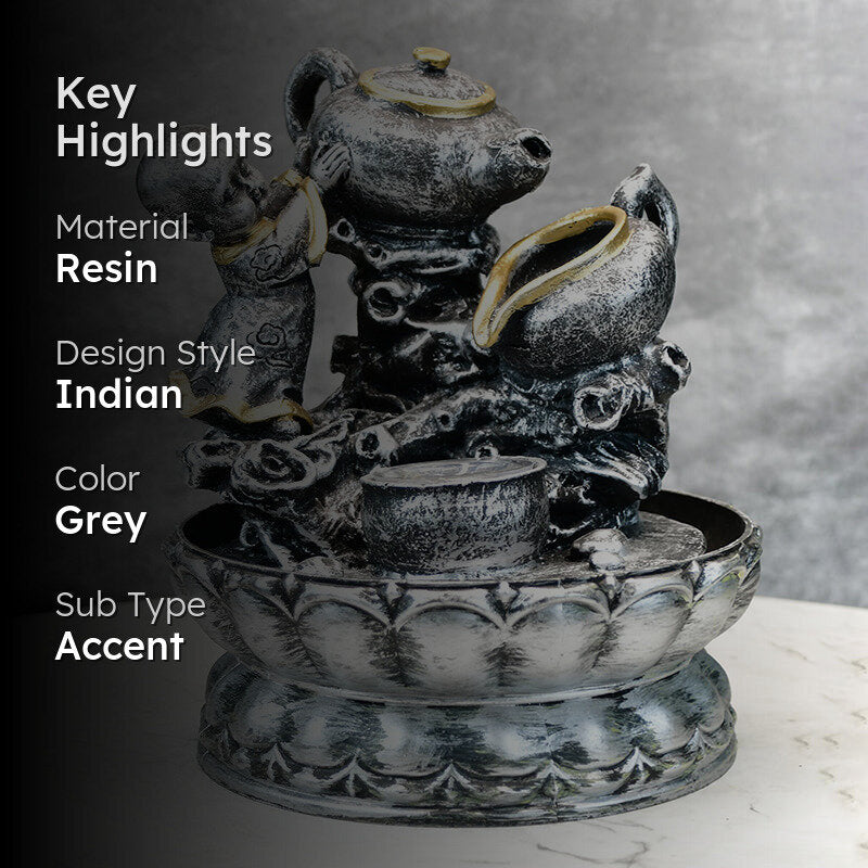 Tea Service Tabletop Fountain media 2