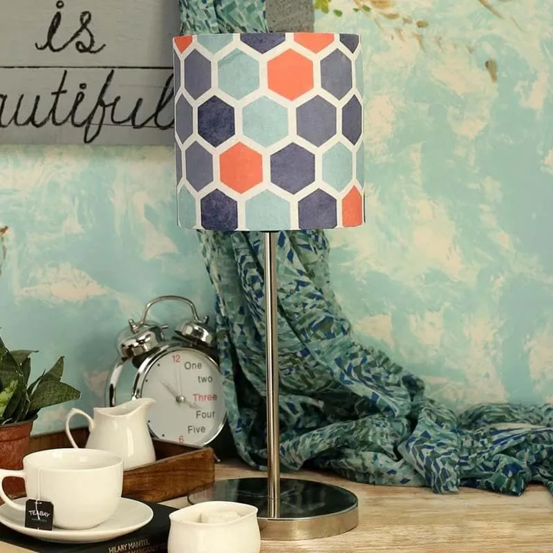 Honeycomb Fabric Table Lamp - Multicolor media 4