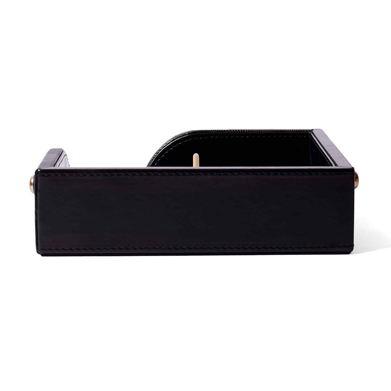 Veltrix Nuo Faux Leather Tissue Holder - Black media 3