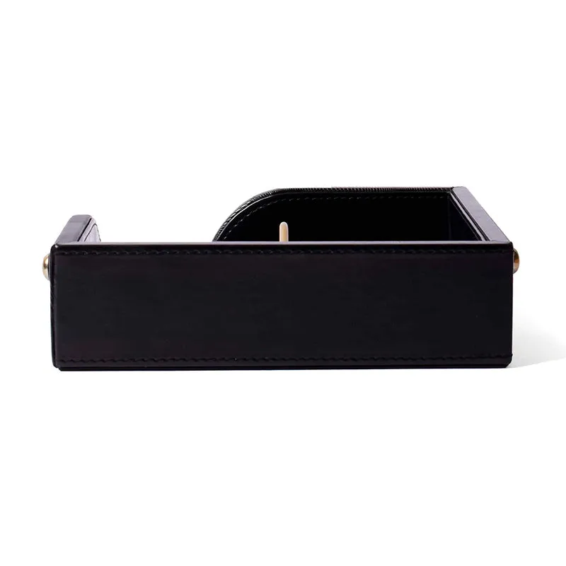 Veltrix Nuo Faux Leather Tissue Holder - Black media 3