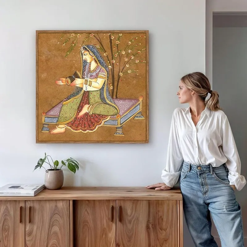 Indian Essence Canvas Wall Art With Frame media 6