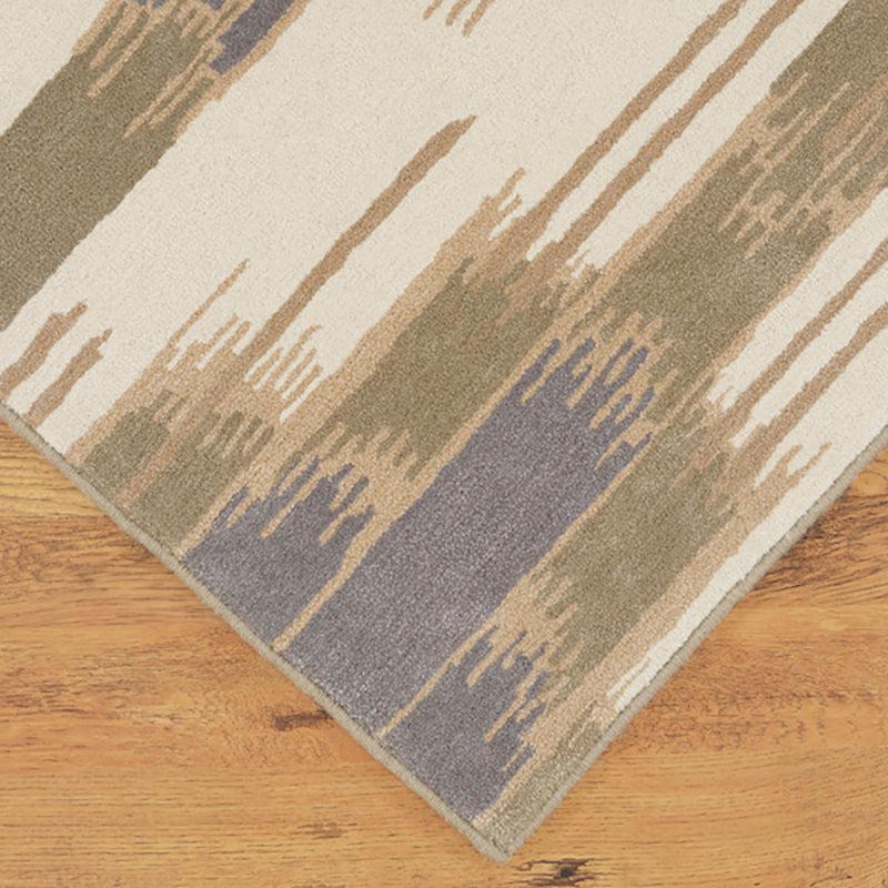 Cirdan Abstract Wool & Nylon Carpet -  Grey & Green media 5