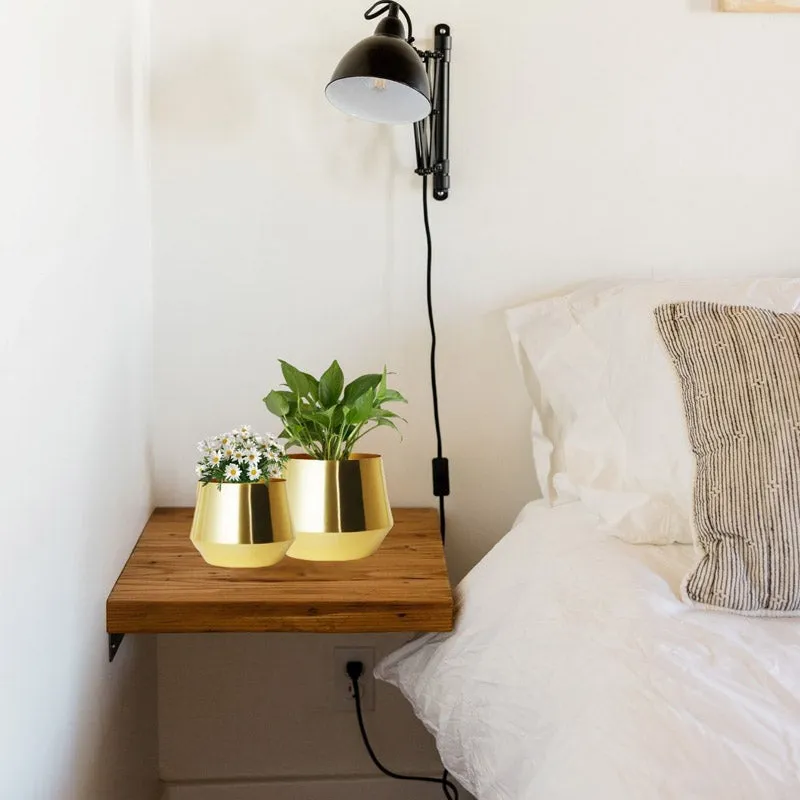 Arrota Gold Planter  - Set Of Two media 6