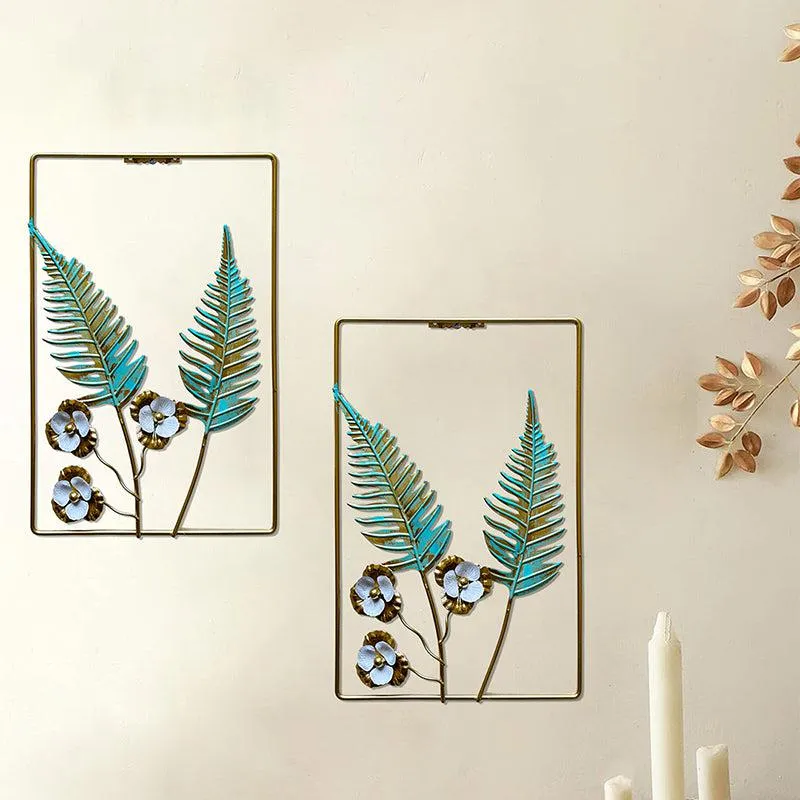 Sculpted Ferns Metal Wall Accent - Set Of Two media 7