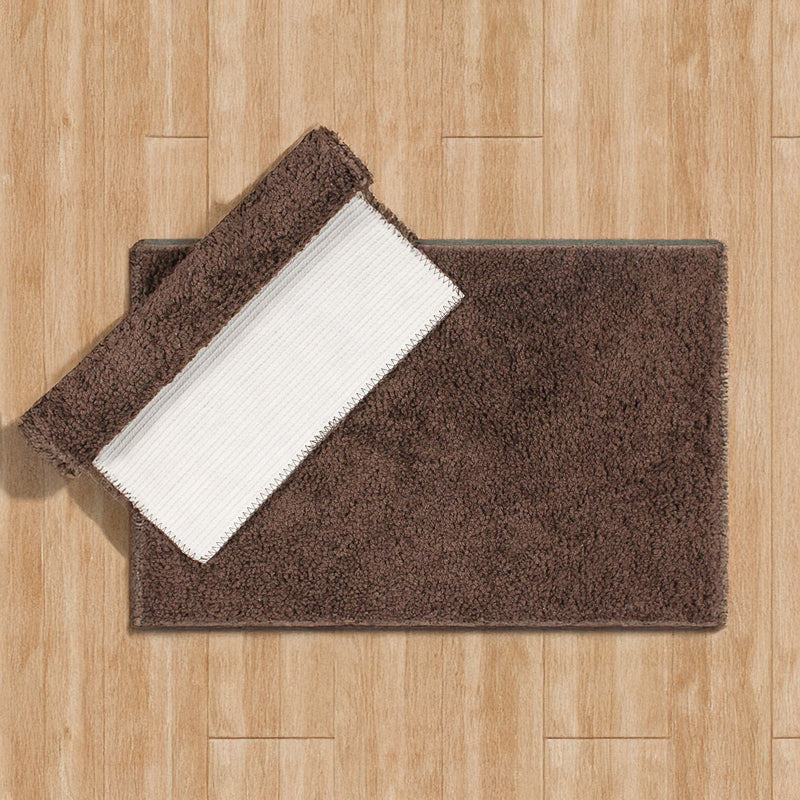 Cozy Step Microfiber Bath Mat - Coffee Brown