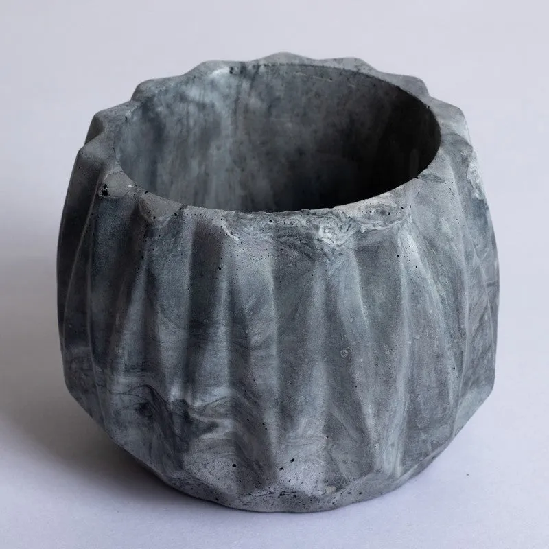 Drovo Round Planter - Grey media 4