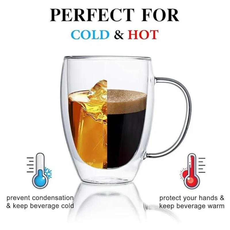 Elegant Glass Coffee Mug (350 mL Each) - Set Of Two media 5