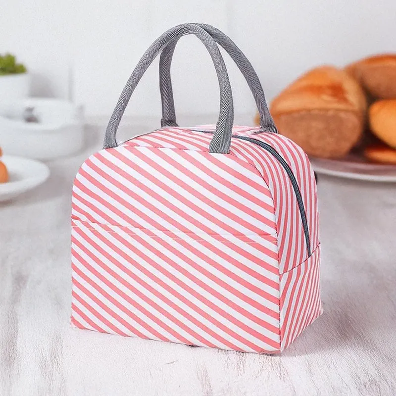 Stripe Safe Nylon Lunch Bag media 1