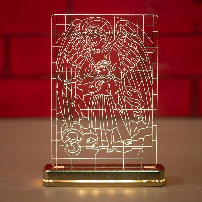 Holy Angel LED Acrylic Table Lamp - Transparent media 1