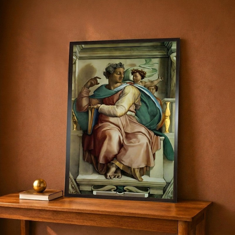 Ceiling Frescos after Restoration the Prophet Isaiah Canvas Wall Painting - 12 x 18 Inches