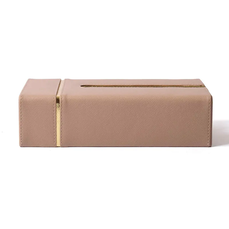 Ceastra Faux Leather Tissue Holder - Beige media 7