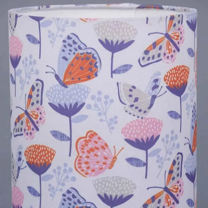 Floating Butterflies Fabric Table Lamp - Multicolor media 5